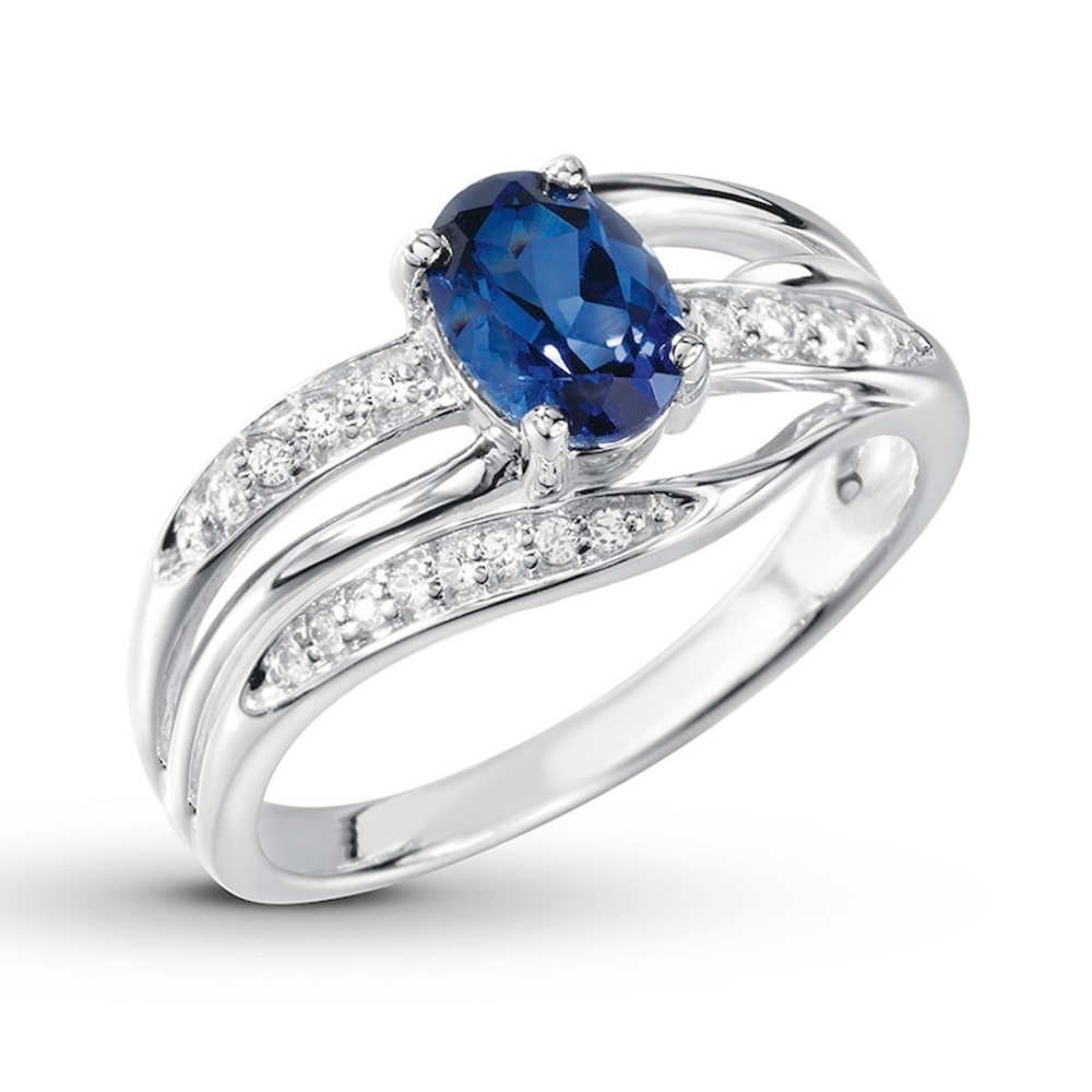 Sapphire Sterling Silver Ring
